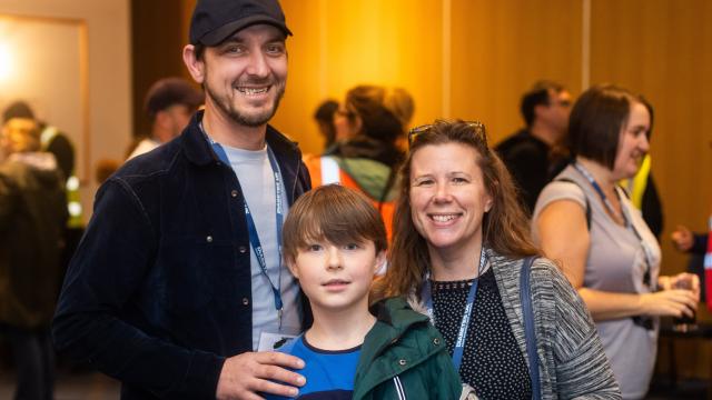 Family at type 1 event