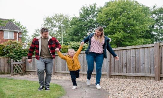 parents and their son