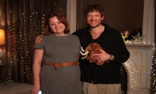 Dr Rose Stewart with actor James Norton 