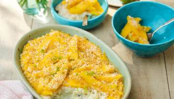 Coconut rice pudding