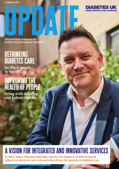 Dr Marc Atkin on cover of Update summer issue 2025